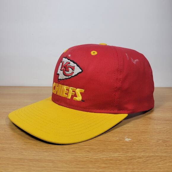 Kansas City Chiefs Montana Hat Cap Snapback 90s NFL Made In China Eastport Retro - Picture 2 of 16